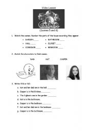 English Worksheet: CASPER Video Lesson