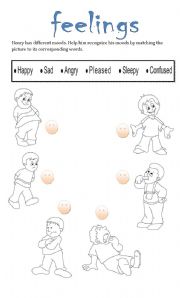 English Worksheet: feelings/moods