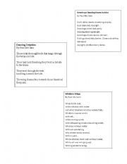 English worksheet: Poetry- alliteration