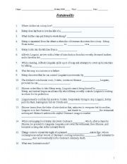 English Worksheet: Ratatouille worksheet