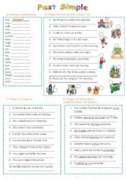 English Worksheet: past simple