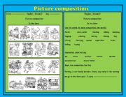English Worksheet: Picture composition