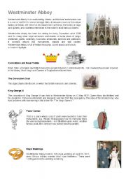English Worksheet: London - Westminster Abbey