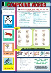 English Worksheet: Compound Words