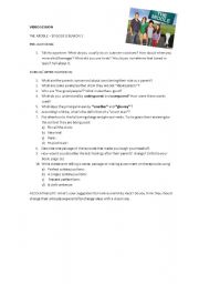 English Worksheet: VIDEO SESSION WITH 
