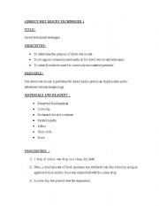 English worksheet: direct wet mount