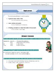 Simple present Part 1 - Affirmative statements 1/3