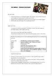English Worksheet: THE MIDDLE - FOREIGN EXCHANGE