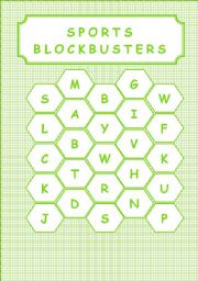 English Worksheet: SPORTS - BLOCKBUSTERS