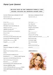 English Worksheet: Mariah Carey- Obsessed