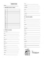English Worksheet: Practice numbers