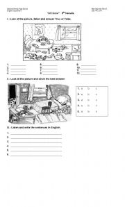 English Worksheet: At home