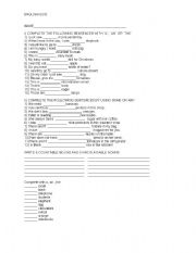 English Worksheet: ENGLISH QUIZ
