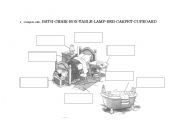 English Worksheet: House and furniture