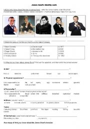 English Worksheet: James Bond