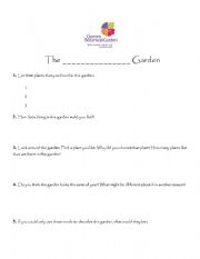 English Worksheet: botanic garden worksheet