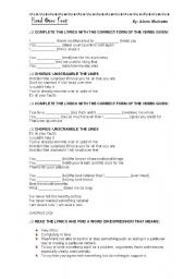 English Worksheet: Head Over Feet by Alanis Morisette