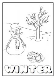 English Worksheet: SEASONS FLASHCARDS + POSTER + SEASONS WHEEL (10 pages)