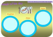 English Worksheet: Meals of the day