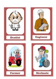 English Worksheet: Go fish game/Jobs and professions/ part3