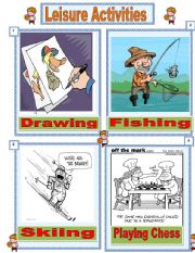 English Worksheet: Leisure activities number 3