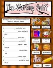 English Worksheet: Up to Your Nose #2 - Rating Smells
