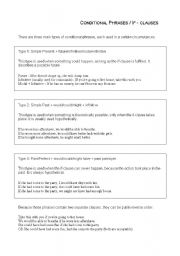 Conditional Phrase Worksheet