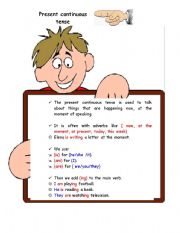 English Worksheet: present continuous