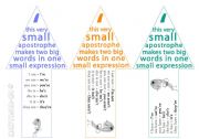 Apostrophe bookmarks 1