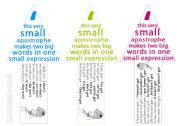 Apostrophe bookmarks 1