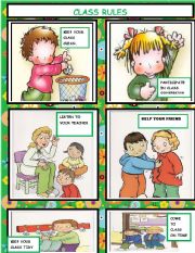 English Worksheet: classroom rules