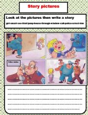 English Worksheet: story pictures