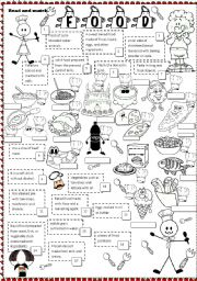 English Worksheet: food