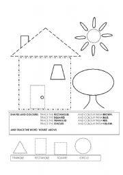 English Worksheet: Shapes  