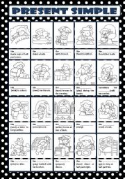 English Worksheet: PRESENT SIMPLE