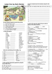 English Worksheet: SONGSHEET LEMON TREE