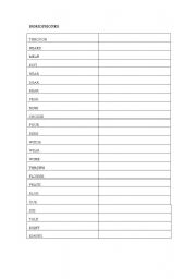 English Worksheet: HOMOPHONES