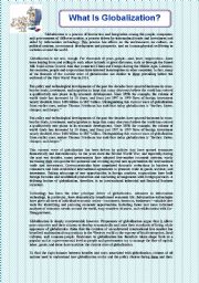 English Worksheet: GLOBALIZATION 