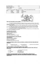 English worksheet: worksheet simple present