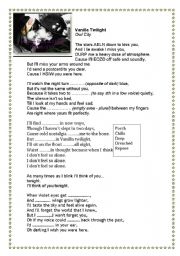 English Worksheet: Song activity