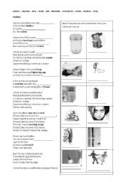 English worksheet: Activity with Music - Fireflies