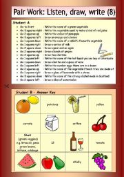 Pair Work: Listen, draw, write (8)