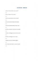 English Worksheet: Test your general knowledge