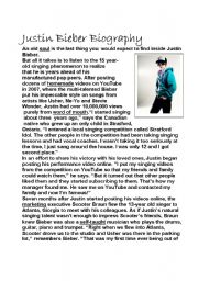 biography text justin bieber