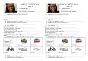 English Worksheet: Africa United 2010 film part 3