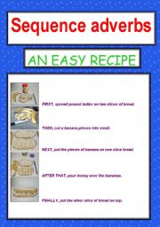 English Worksheet: AN EASY RECIPE