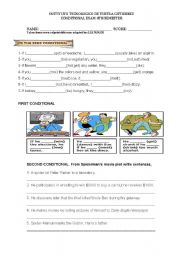 English Worksheet: CONDITIONAL EXAMS