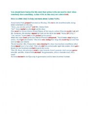 English Worksheet: indentify verbs