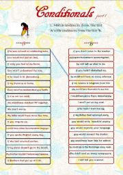 English Worksheet: CONDITIONALS Part 1