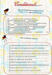 English Worksheet: CONDITIONALS Part 2